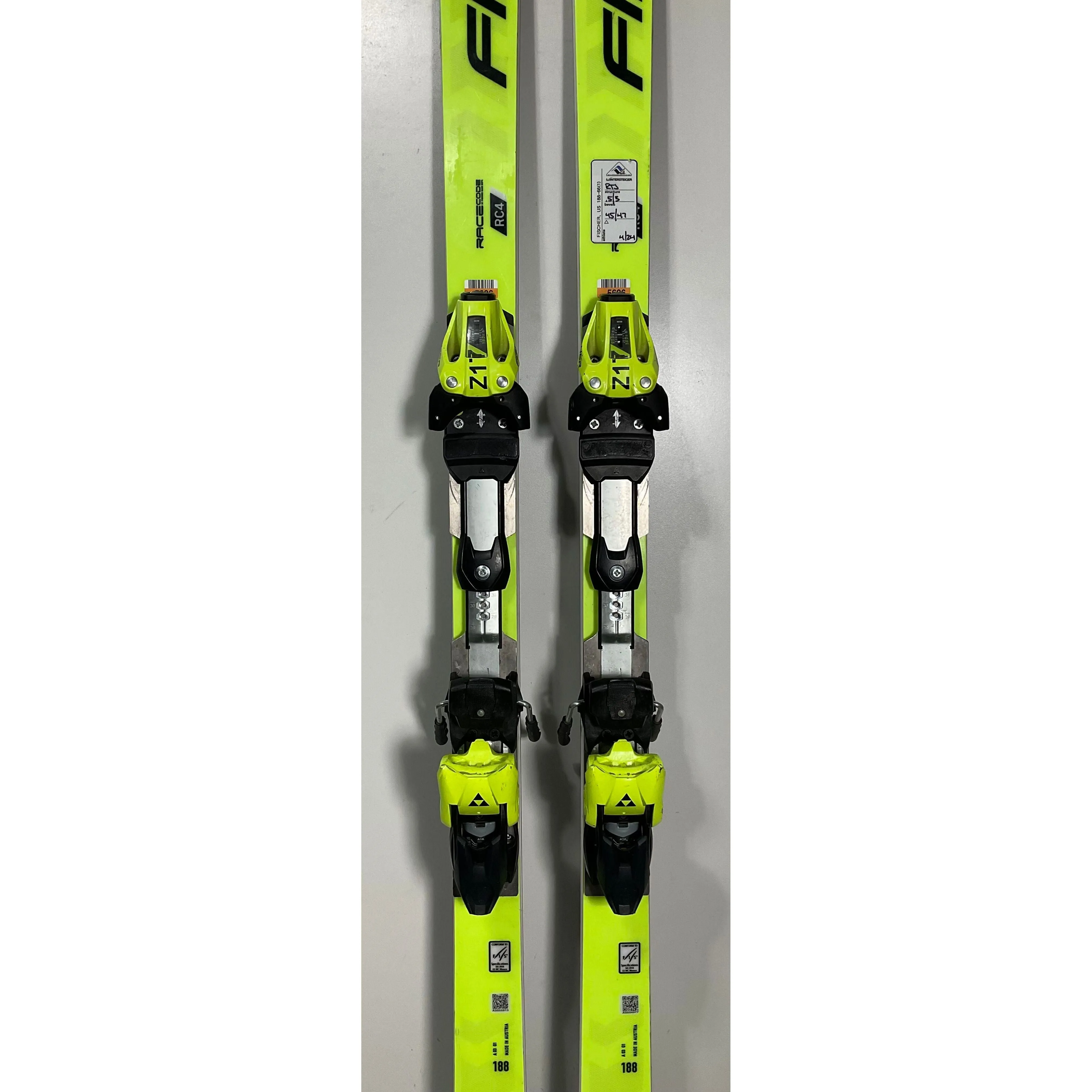 2025 Fischer RC4 GS 188cm Skis w/ Z17 Bindings