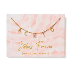 Alpha Chi Omega Name Necklace