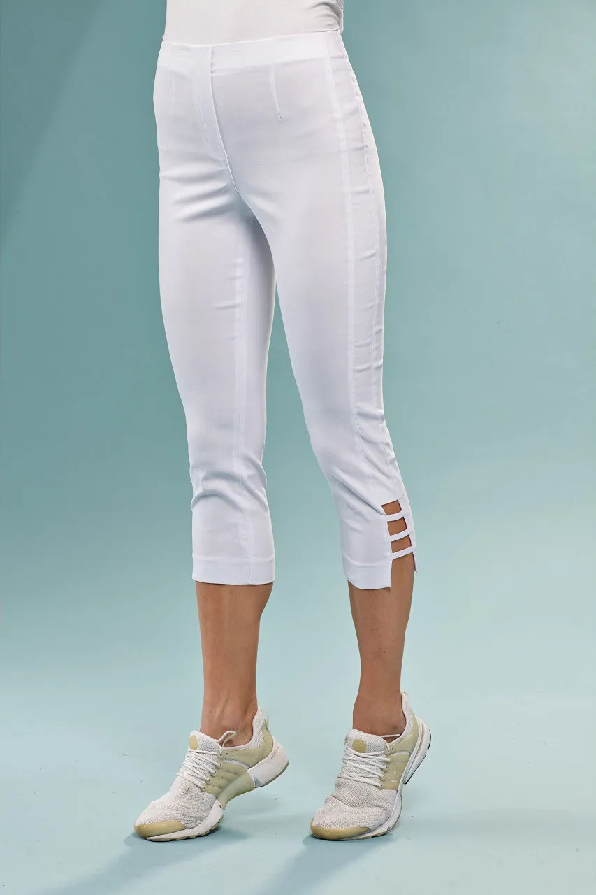 Ankle Cut Out Designed Capris