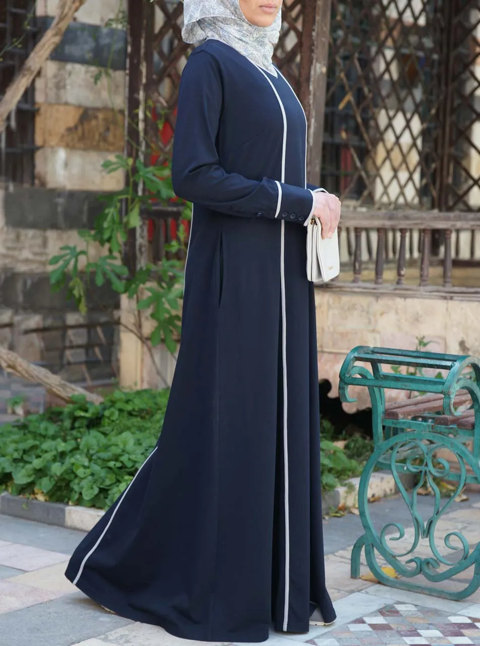 Bias Trim Maxi Dress