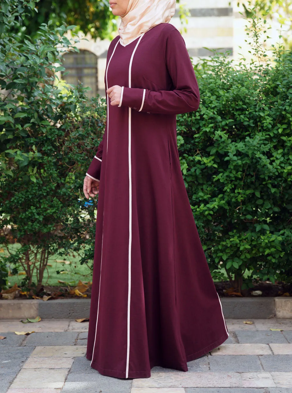 Bias Trim Maxi Dress