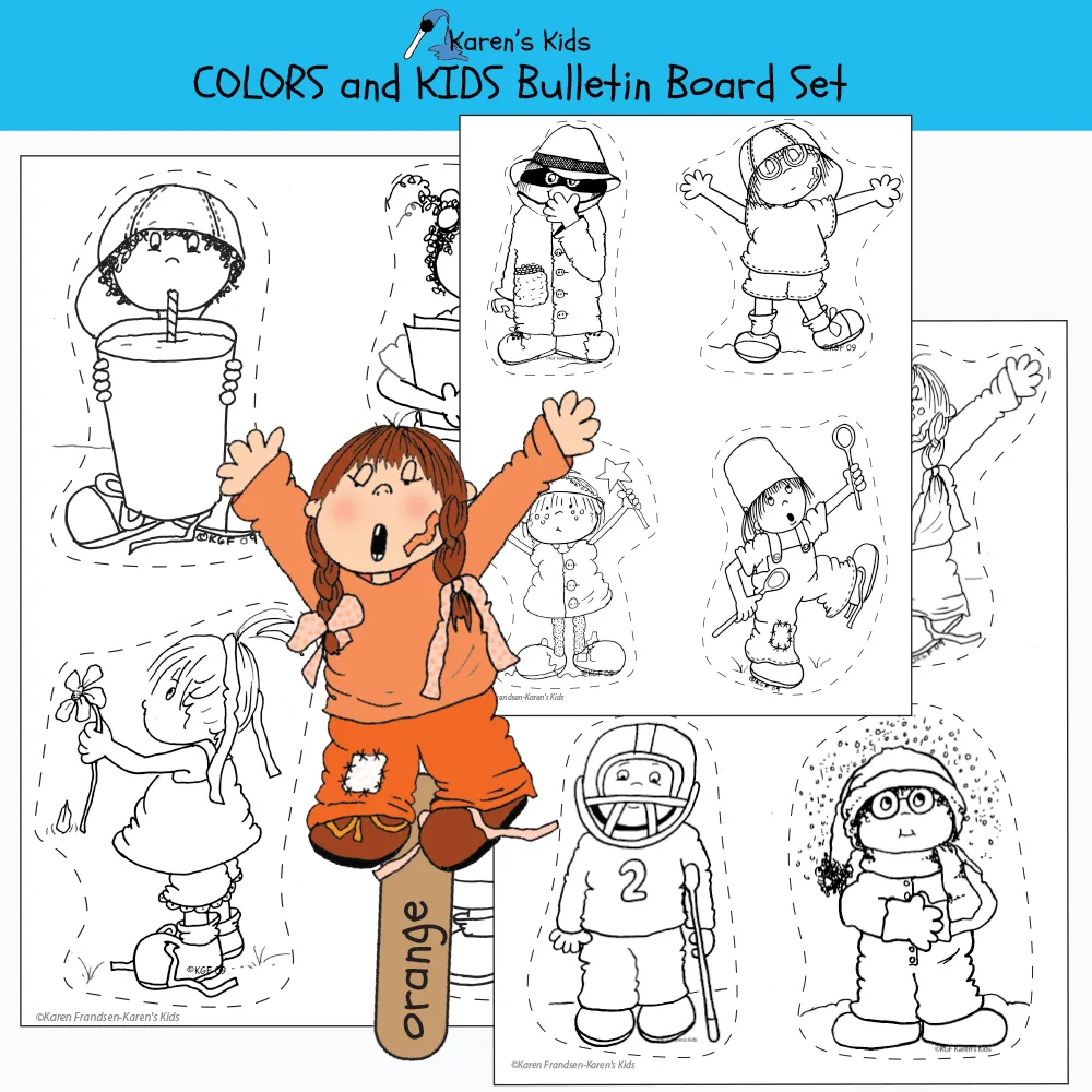 BULLETIN BOARD I Know My Colors Bulletin Board Set Printables