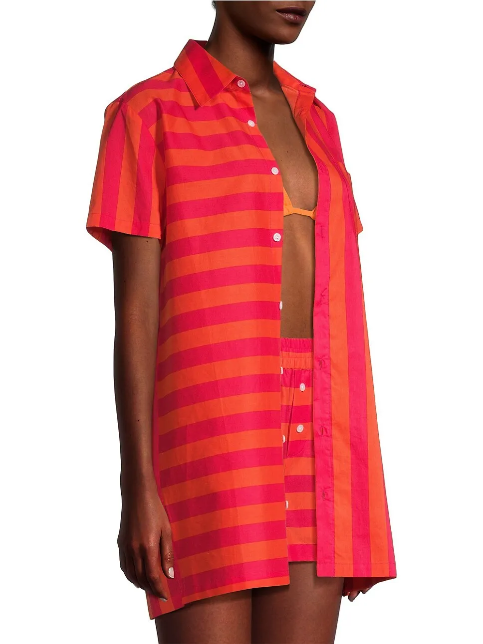 Cabana Dress ~ Berry/Coral Orange