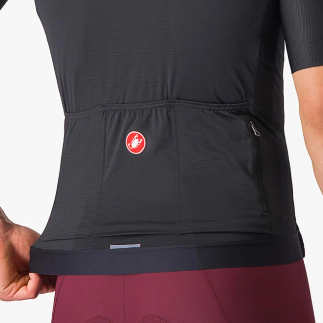 Castelli Espresso Short Sleeve Full Zipper Cycling Jersey