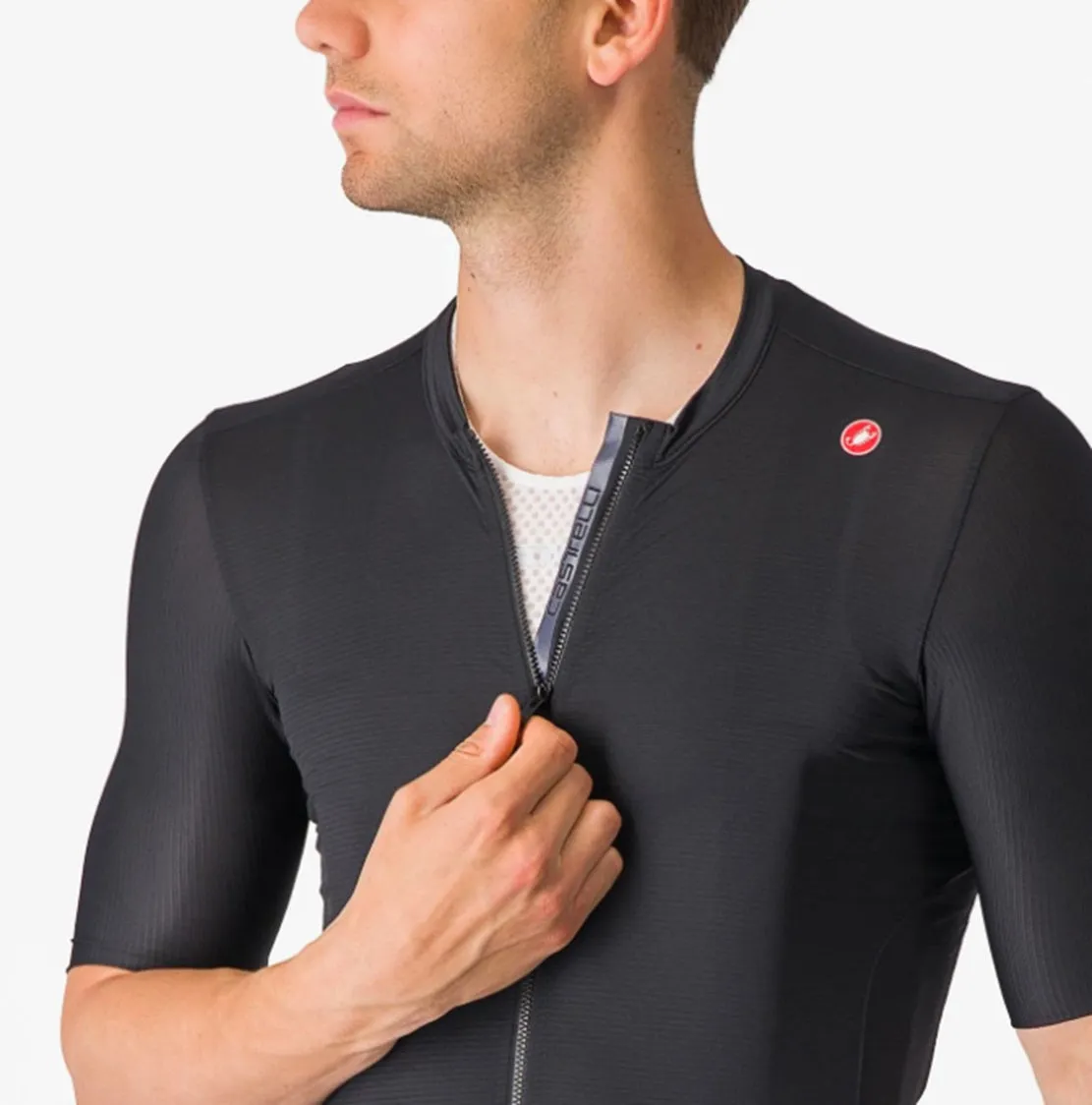 Castelli Espresso Short Sleeve Full Zipper Cycling Jersey