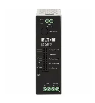 Eaton DIN24480DC 480W 24V DC DIN Rail Industrial UPS - Hardwire Input/Output - Basic - NEMA 5-20P, NEMA L5-20P - 24 x NEMA 5-20R - 120 V AC