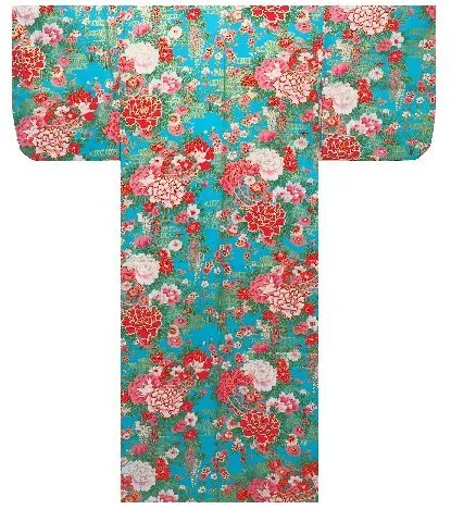 Girls' Yukata: Ball with Peony