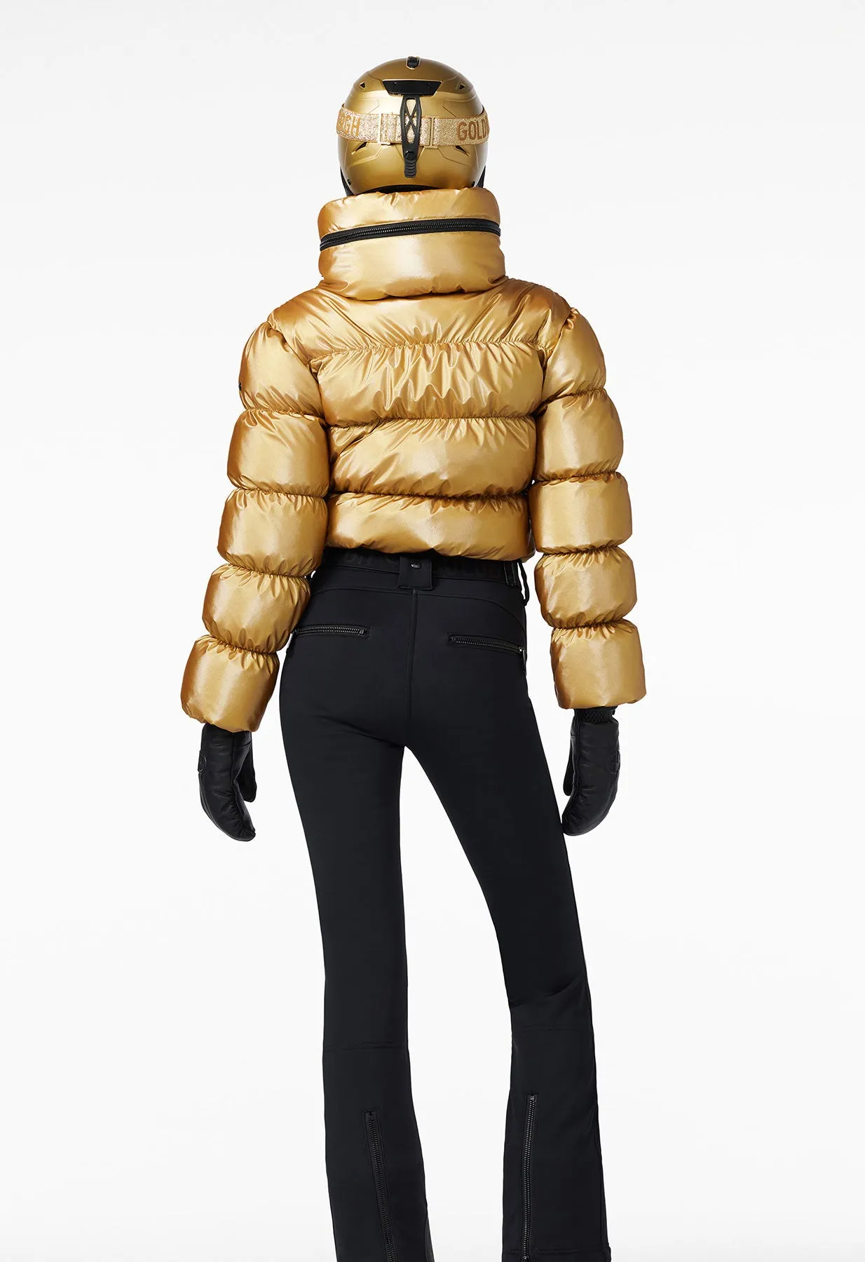 Goldbergh Snowball One Piece Ski Suit in Gold and Black