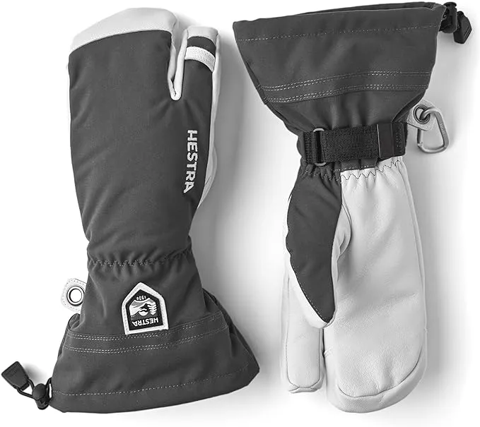 Hestra Army Leather Heli Ski 3-Finger Gloves - Men's