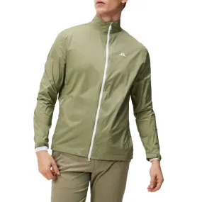 J.Lindeberg Ash Light Packable Water Repellent Golf Jacket - Oil Green