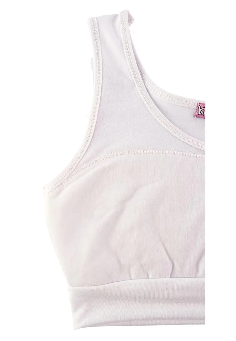 Landmark Pre-Teens Hanging Sando - Little Secret Padded Cotton White