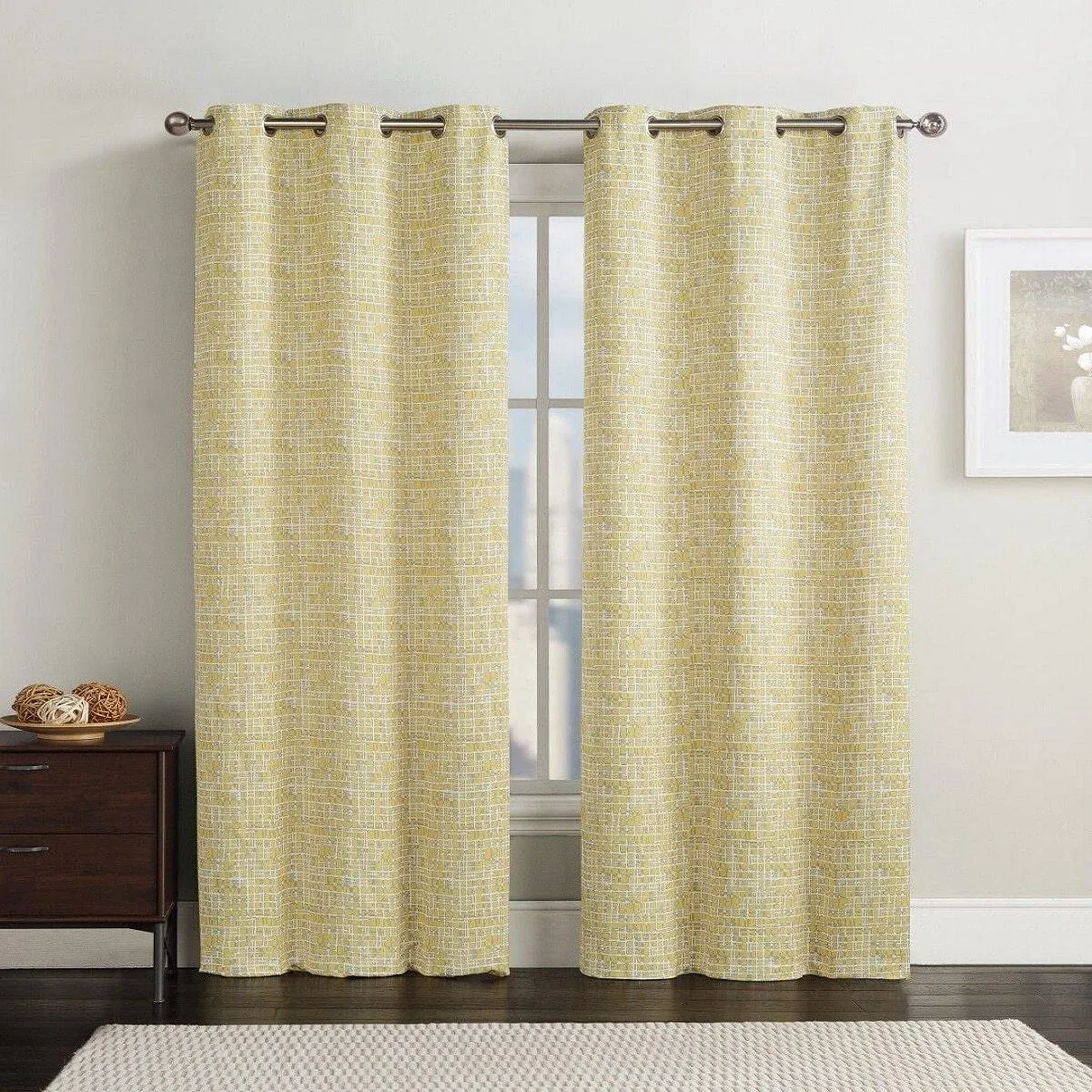 Lenox Thermal Room-Darkening Grommet Top Curtain Panels (Set of 2)