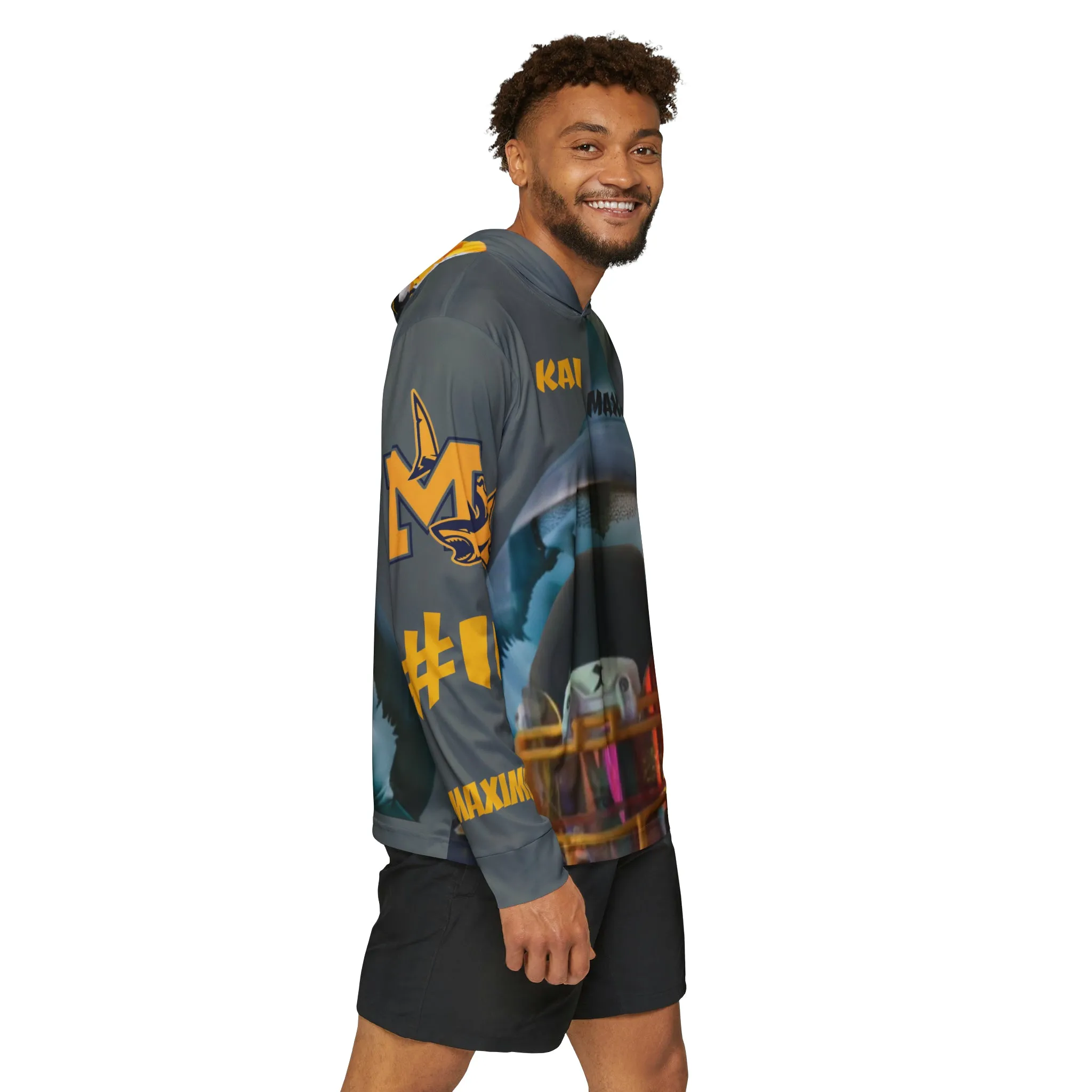 Mifflin Sharks Men's Sports Warmup Hoodie (AOP)