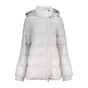 Patrizia Pepe White Polyamide Jackets & Coat