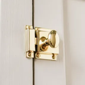 Polished Brass Traditional Oval Cabinet Latch