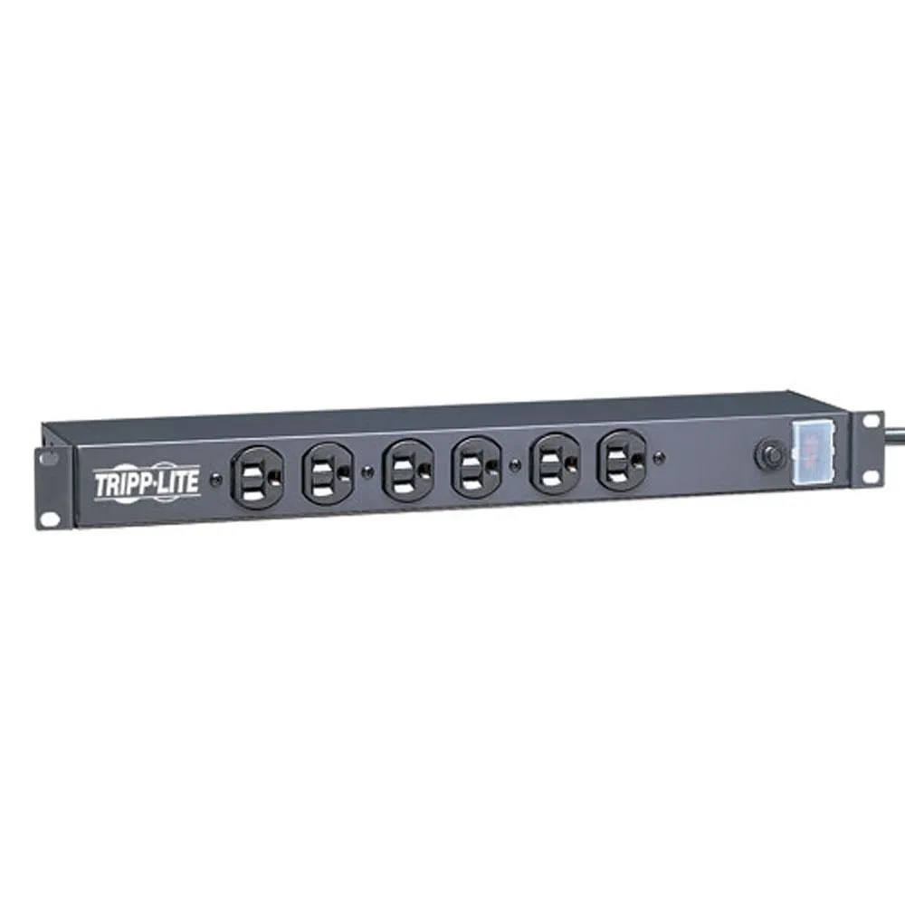 Rack Mounted PDU, 12 Outlet Power Strip, 15' Cord