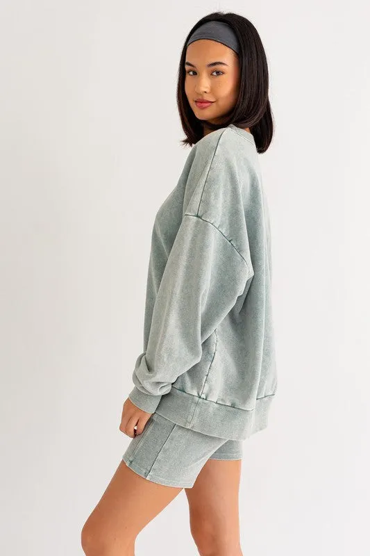 Washed Oversized Pullover