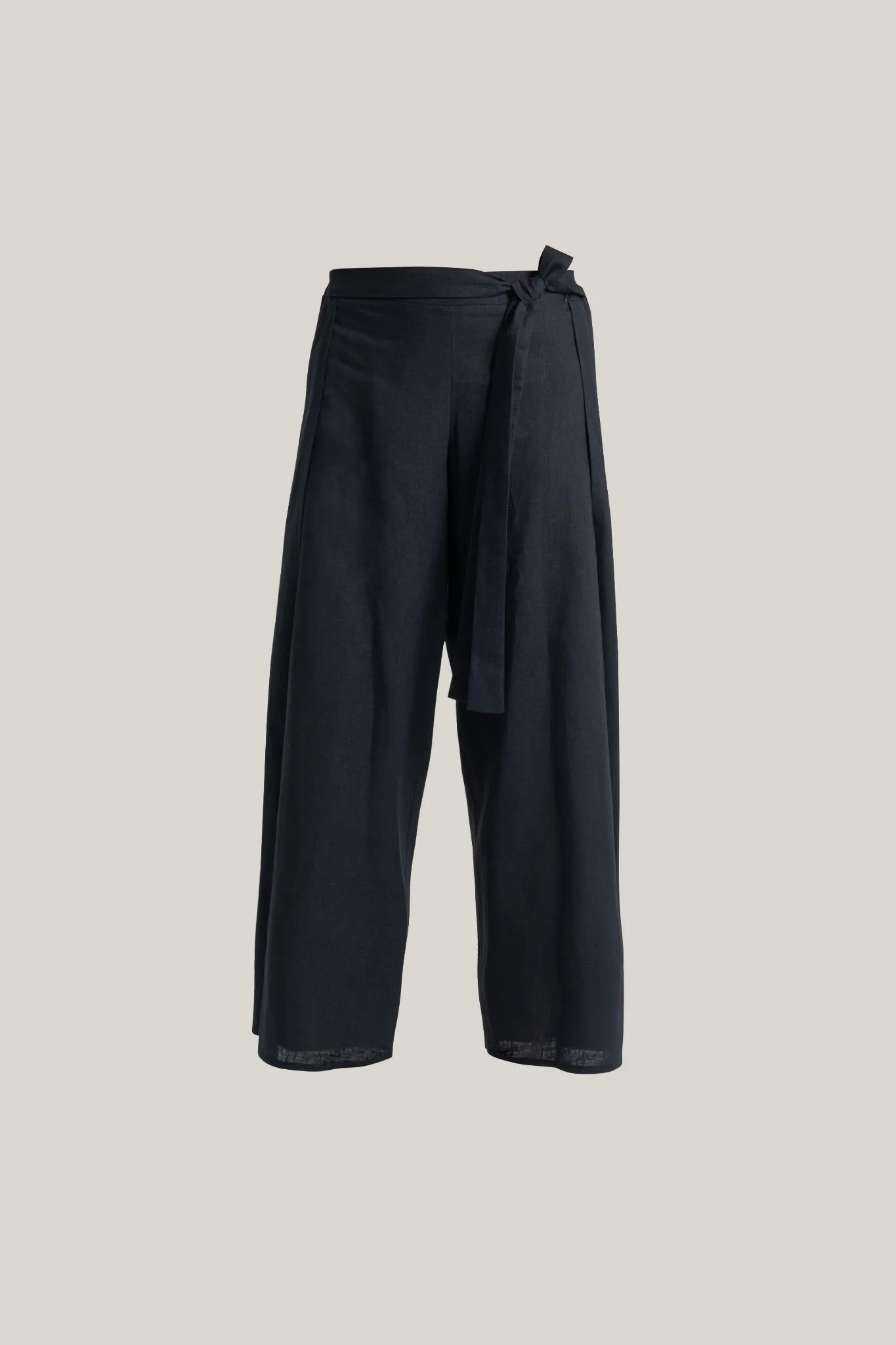 Zakai Linen Wrap Pant Navy